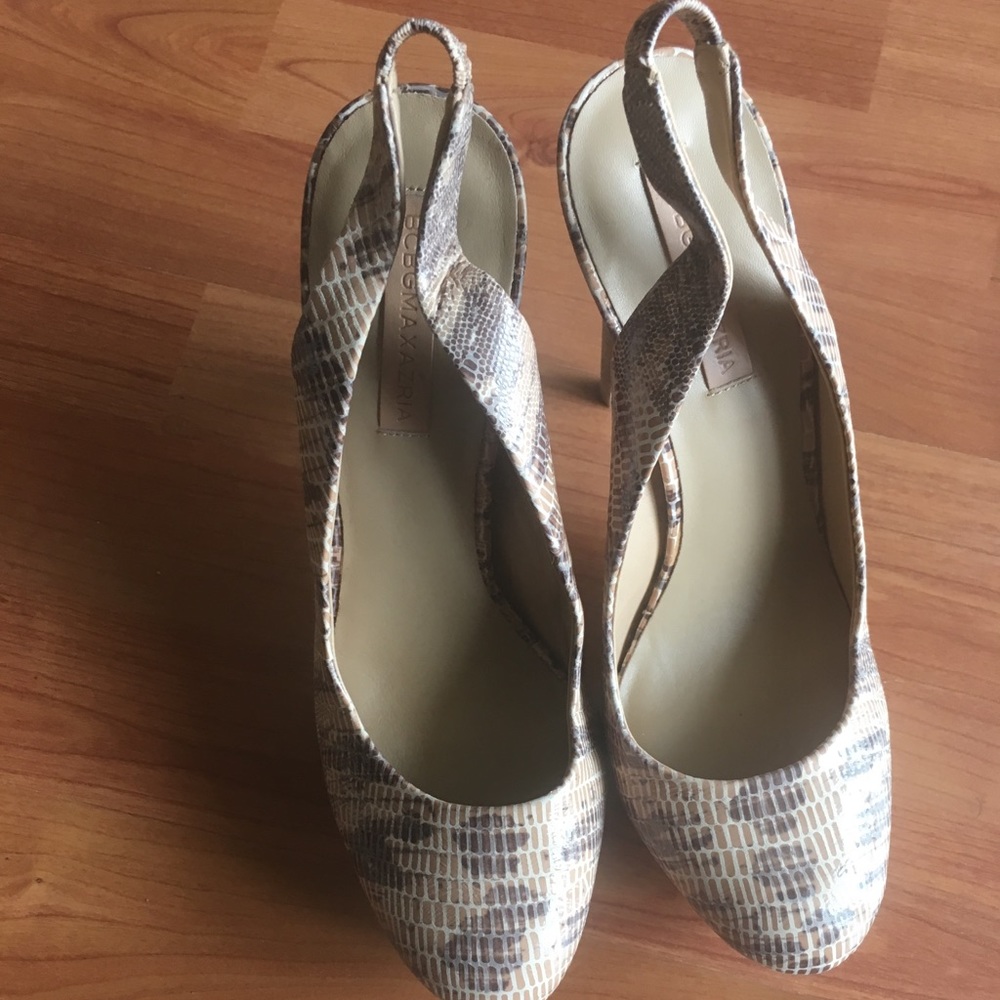 BCBGMaxAzria Snakeskin Heels
